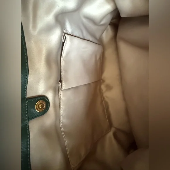 Coach Campbell Belle Leather Satchel - Forest Green - Picture 8 of 11